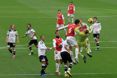 Players During an Arsenal v Tottenham Game