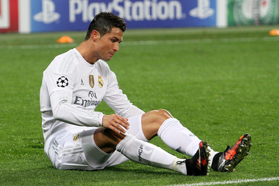 Footballer Cristiano Ronaldo Whilst Playing for Real Madrid