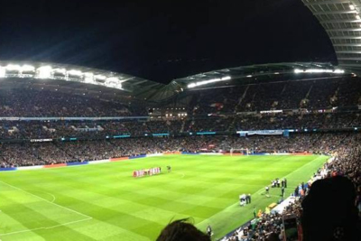 Manchester City's Etihad Stadium During Night Match