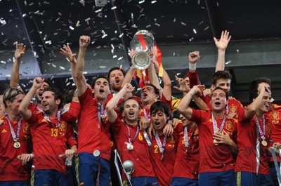 Spain National Team Celebrates