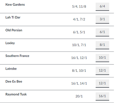 Betting Odds for the 2018 St Leger Horse Race